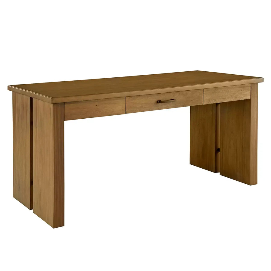Writing Desk in Acacia Hue with Rubberwood Construction and Dovetail Drawers