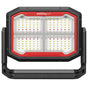 Black Dual Powered Solar Work Light 3000 Lumen with Adjustable Kelvin Settings