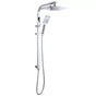 Chrome Shower Panel 30x15mm With Sliding Adjustable Shower Holder