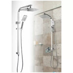 Chrome Shower Panel 30x15mm With Sliding Adjustable Shower Holder