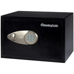 Black Digital Security Safe 16.4L with Solid Steel Construction and Carpet Interior