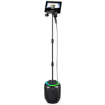 Black Wireless Karaoke System with Bluetooth Audio and Disco Lights