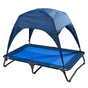Navy Pet Canopy Cot 99cm - Durable Mesh Fabric with Shade Canopy