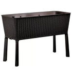 Dark Brown Easy Grow Planter Bed Brown with Water Gauge and Drainage System