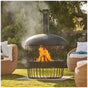 Black High-Temperature Powder Coated Bastion Chimenea with Large Burning Capacity
