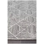 Silver Oasis Rug 230 x 160cm - Bohemian & Tribal Design, Easy to Clean, Durable Polypropylene