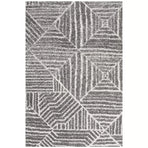 Silver Oasis Rug 230 x 160cm - Bohemian & Tribal Design, Easy to Clean, Durable Polypropylene