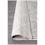 Silver Oasis Rug 230 x 160cm - Bohemian & Tribal Design, Easy to Clean, Durable Polypropylene