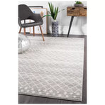 Oasis Silver Rug 330 x 240cm - Bohemian Style, Polypropylene Material