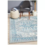 Blue Indoor Rug 400 x 300cm - Soft Material for Home Use