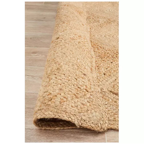 Natural Jute Rug 320 x 230cm with Diamond Pattern, image 6