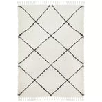 Saffron 22 White Indoor Rug 400 x 300cm - Plush Polypropylene for Living Room