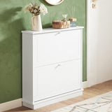 2 Drawer Shoe Cabinet Storage Unit - Side View