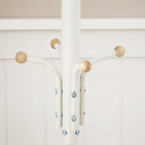 Metal Coat Rack ,White - Low Angle