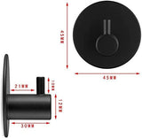 4 Pack Stainless Steel self-Adhesive Wall Hook for Bathroom and Kitchen - Front View