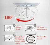 24 Packs Heavy Duty Adhesive Hooks Kitchen Wall Hooks - Side View