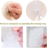 24 Packs Heavy Duty Adhesive Hooks Kitchen Wall Hooks - 45-Degree Angle