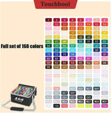 168 Colours Graffiti Pen Permanent Marker Pens Set for Adults and Children - Front View