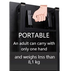 Sturdy and Heavy Duty Foldable Office Computer Desk (Teak 80cm)