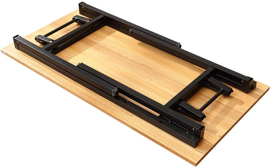 Sturdy and Heavy Duty Foldable Office Computer Desk (Black 120cm)