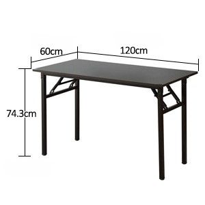 Sturdy and Heavy Duty Foldable Office Computer Desk (Walnut 120cm)