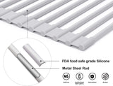 Over The Sink Multipurpose Roll-Up Dish Drying Rack (52 x 33 cm) - Top-Down View