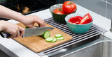 Over The Sink Multipurpose Roll-Up Dish Drying Rack (52 x 33 cm) - Rear View