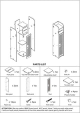 Compact White Toilet Paper Holder with Open Storage Shelf (80 cm) - Close-Up Angle