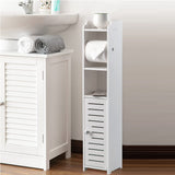 Compact White Bathroom Toilet Paper Holder with Roller (76cm) - Top-Down View