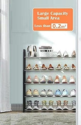 4 tier Shoe Rack Storage Organiser (White) - Top-Down View