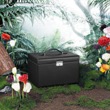 Lockable Jewelry Box 3-Tier Display Case - Front View