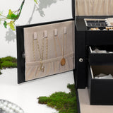 Lockable Jewelry Box 3-Tier Display Case - 45-Degree Angle