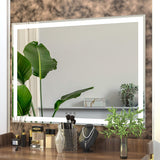 Large Hollywood Makeup Mirror 3 Modes Lighted and Smart Touch Control (92 x 68 cm) - Front View