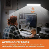 54 LED Rechargeable Under Cabinet Night Lighting for Kitchen and Bedroom (Sliver and White Light) - Rear View