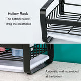 Adhesive Sink Caddy Sponge Holder Storage for Kitchen Accessories - Side View