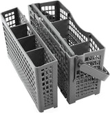 Universal 2-in-1 Cutlery Basket for Dishwashers (24 x 13 x 13 cm) - Rear View