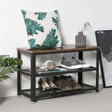 3 Tier Shoe Storage Bench (73 cm) - Front View