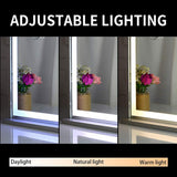 Hollywood LED Makeup Mirror with Smart Touch Control and 3 Colors Dimmable Light (72 x 56 cm) - Close-Up Angle