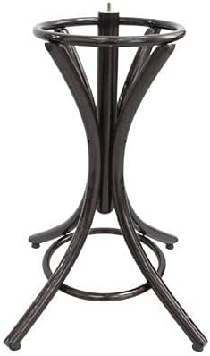Walnut Wood Coat Rack with 12 Hooks and Umbrella Stand - Brown Rotating Hat Hanger