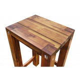 Sturdy Stool Natural oil Finish - Side View