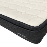 Grandeur King Single Mattress Latex Foam 7 Zone Pocket Spring - Top-Down View