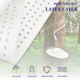 Grandeur King Single Mattress Latex Foam 7 Zone Pocket Spring - Close-Up Angle