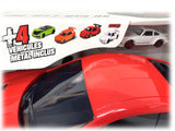 Majorette Porsche 911 GT3 RS Carry Case Playset including 4x Diecast Model Cars - Side View
