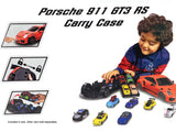 Majorette Porsche 911 GT3 RS Carry Case Playset including 4x Diecast Model Cars - Rear View