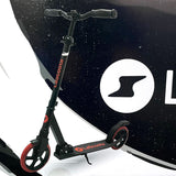 Lascoota Pulse Kick Push Commuter Scooter Teen Adult Black - Close-Up Angle