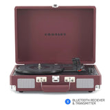 Crosley Cruiser Plus Bluetooth Turntable 3 Speed Burgundy - Front View