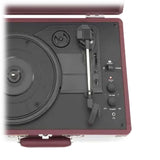 Crosley Cruiser Plus Bluetooth Turntable 3 Speed Burgundy - Side View