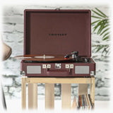 Crosley Cruiser Plus Bluetooth Turntable 3 Speed Burgundy - Top-Down View