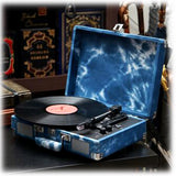 Crosley Cruiser Plus Bluetooth Turntable 3 Speed Indigo Blue - 45-Degree Angle