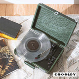 Crosley Cruiser Plus Bluetooth Turntable 3 Speed Ostrich Green - Side View